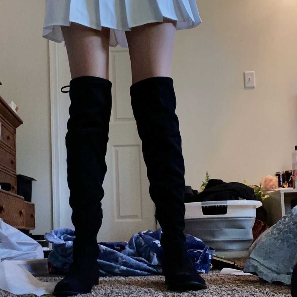Thigh High Suede Boots